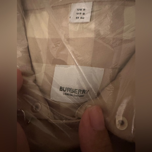 Burberry Sandridge belted cotton-gabardine trench coat 6 8 brand new AUTHENTIC - Picture 11 of 11